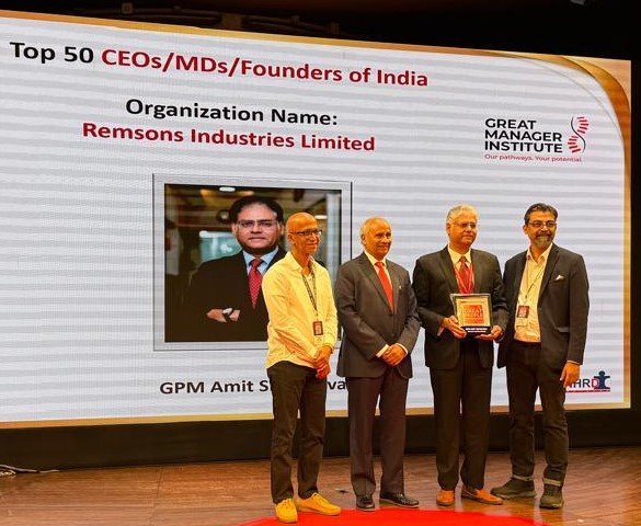 Amit Srivastava, Group CEO of Remsons Industries named among India?s Top 50 CEOs by Great Manager Institute