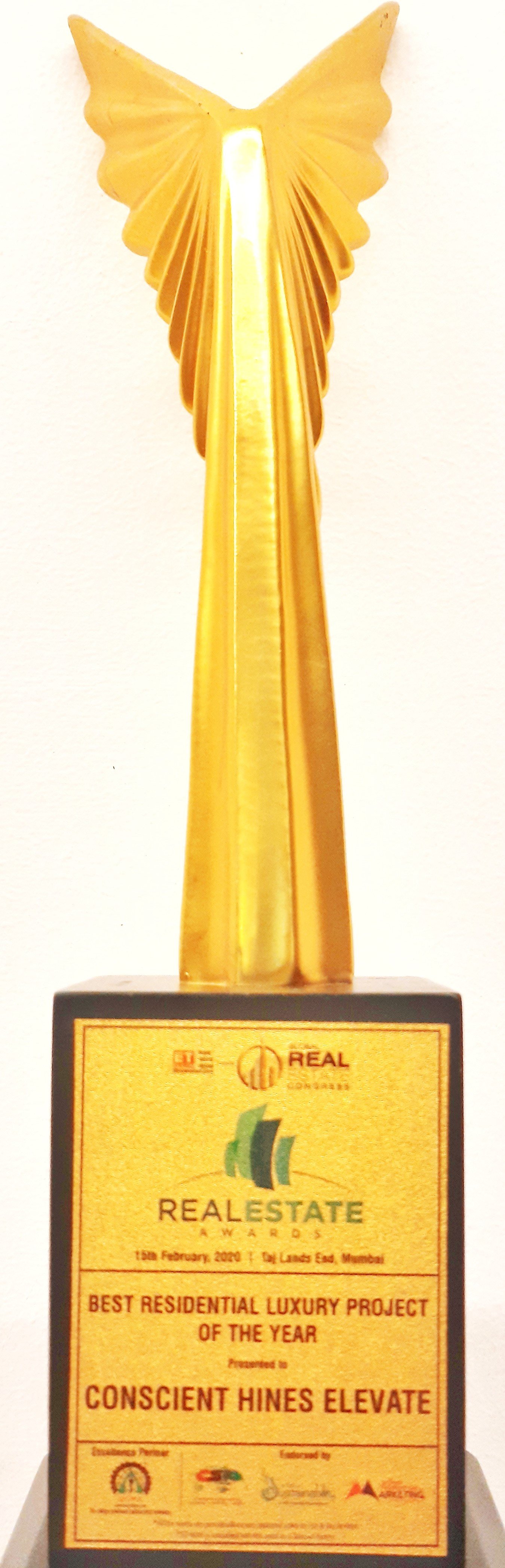Elevate Awarded Best Residential Luxury Project of The Year 2020